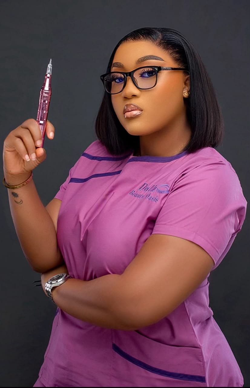 Omotebi Olusanjo, founder and head artist at Dollz Beauty Oasis
